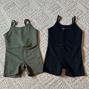 Nike Olive and Black Athletic Rompers/Unitard